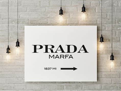 affiche prada a imprimer|Prada Marfa Affiche .